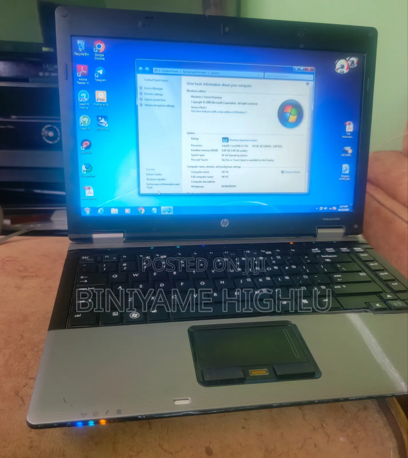 Laptop HP ProBook 6450b 8GB Intel Core i5 HDD 256GB