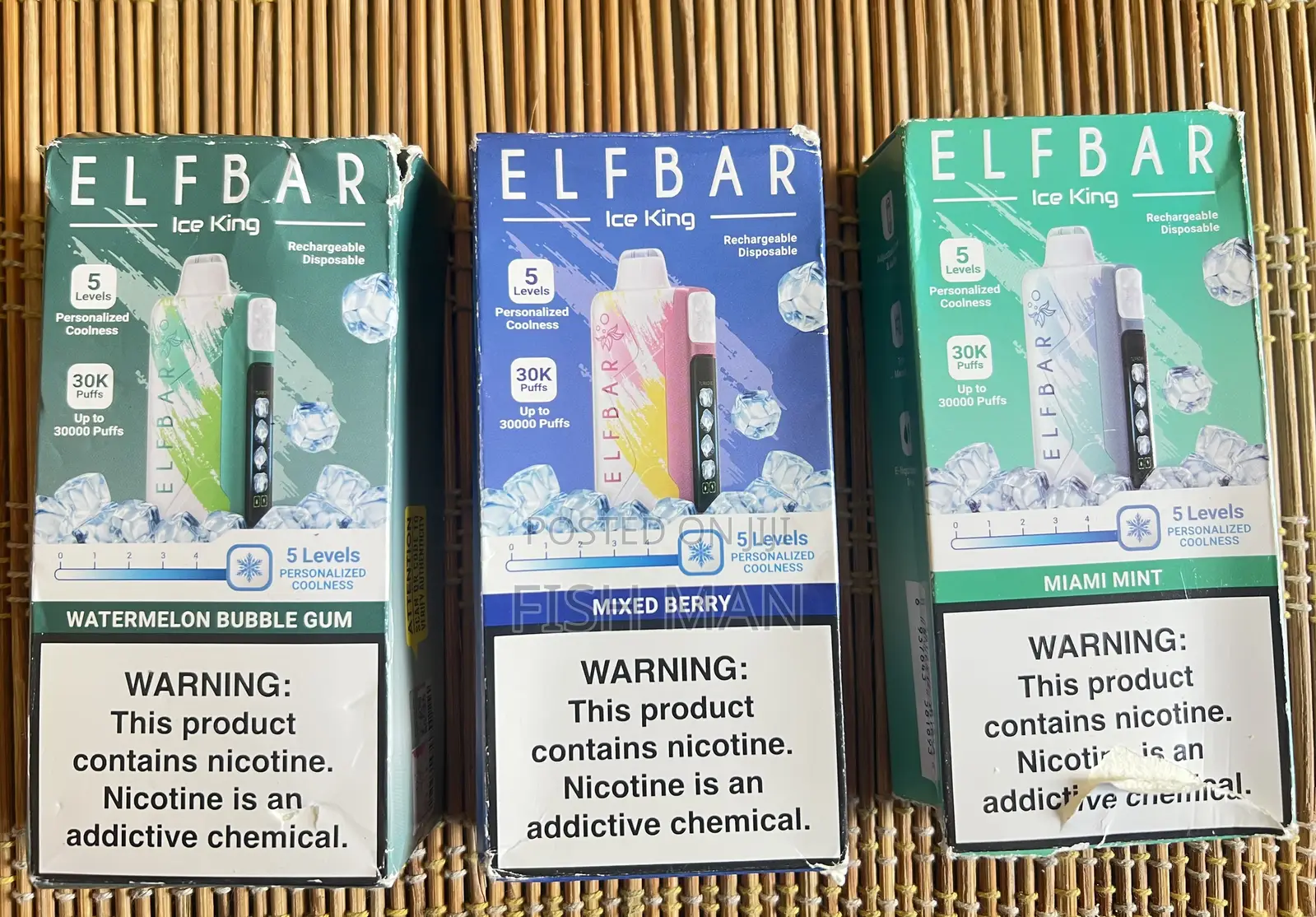 Electric Cigarette Elif Bar 30,000 Puffes