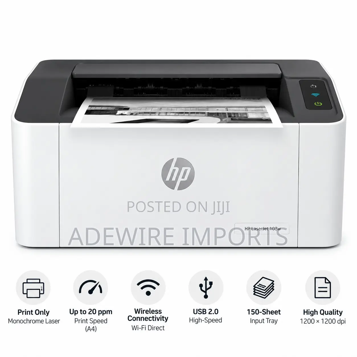 HP Laserjet 108w New Printer With Vat