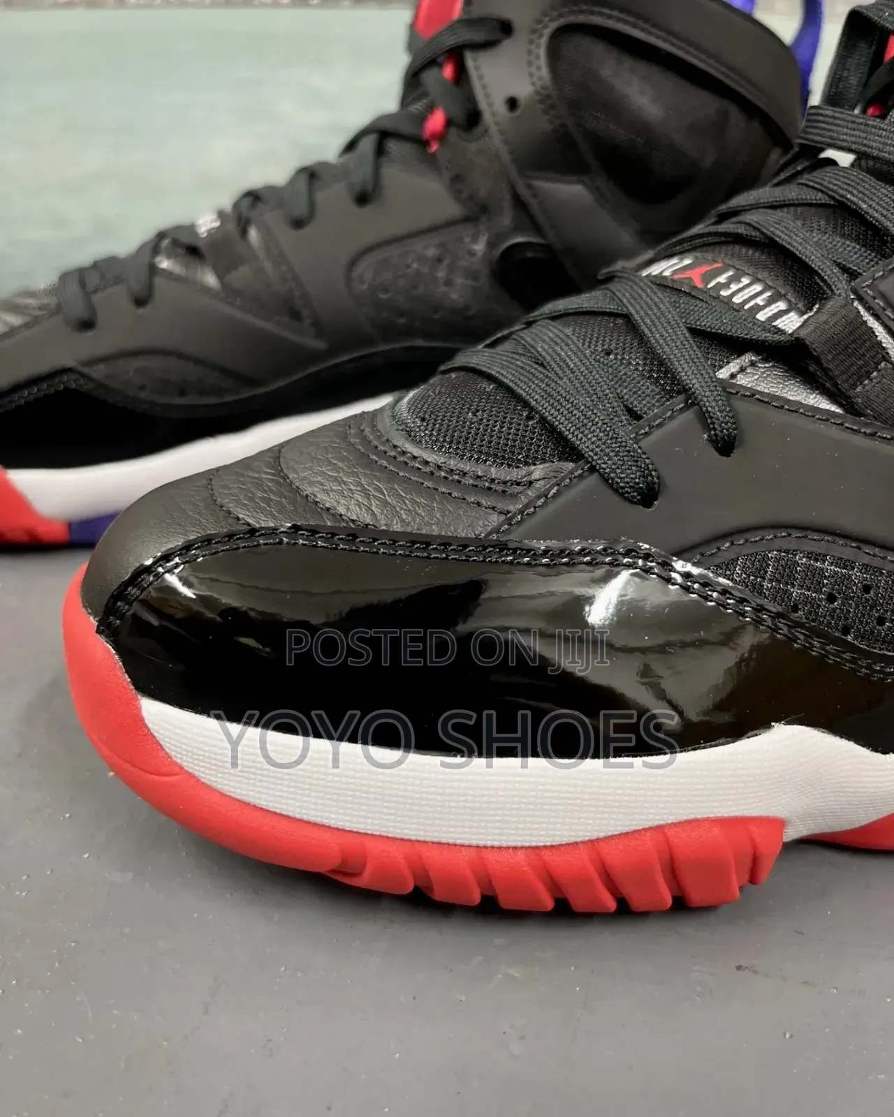 Nike Air Jordan Jumpman Two Trey "Bred" (Black, White, True Red Shoes