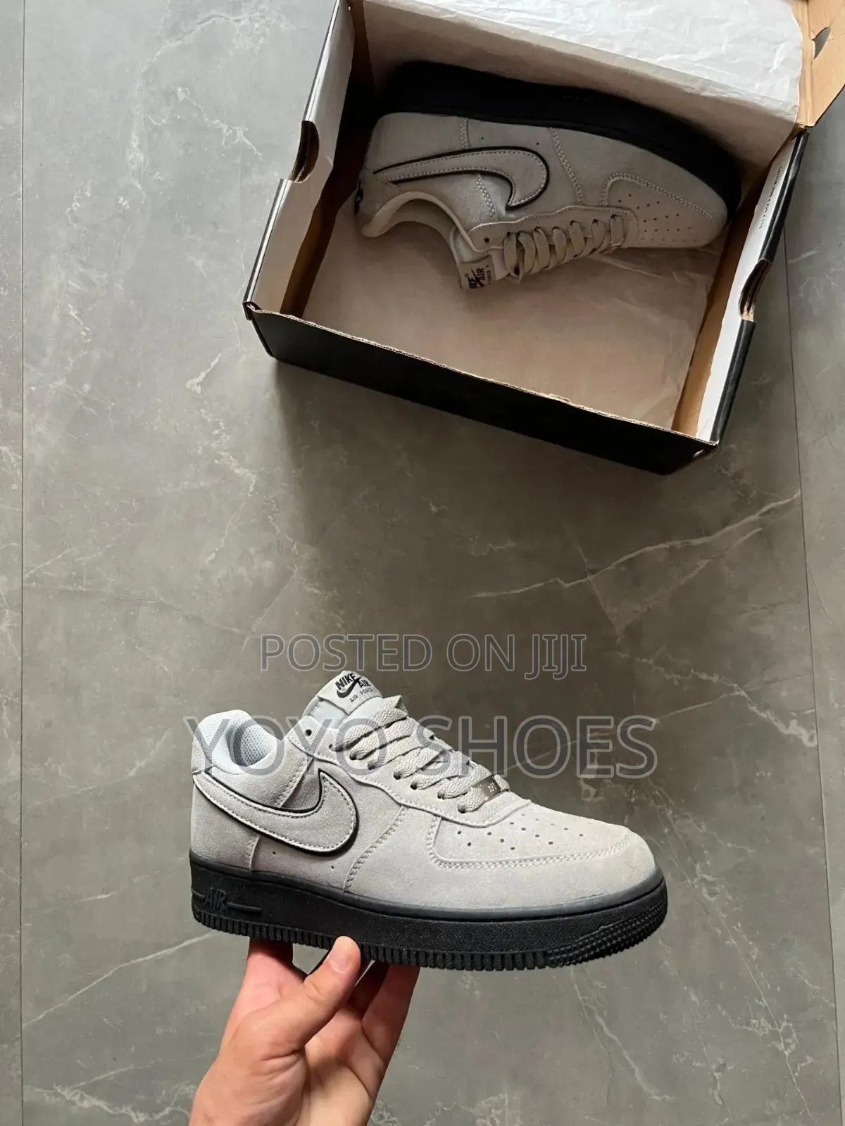 Nike Air Force 1 '07 LV8 "Light Smoke Grey Suede Black" Unisex Shoes