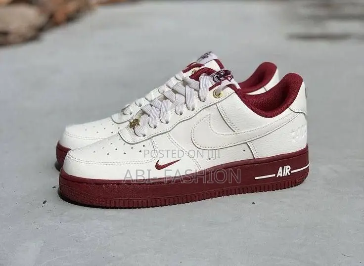 Nike Air Force 1 Team Red — New Arrival — Sizes: 40, 41, 42, 43, 44