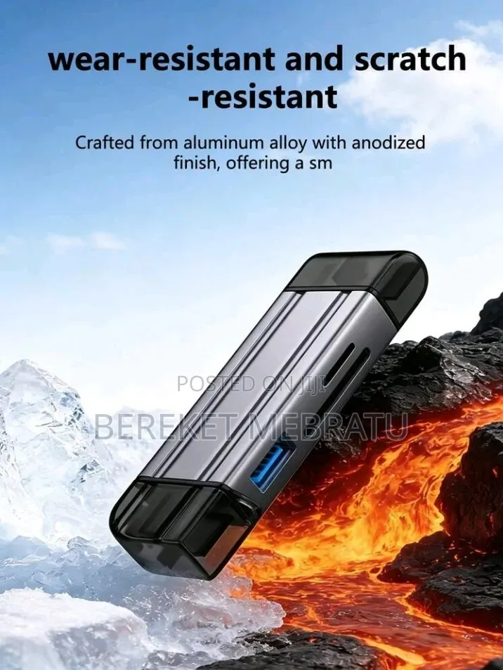 High-Speed Dual Interface, USB-A & Type-C, Multi-Function SD/TF