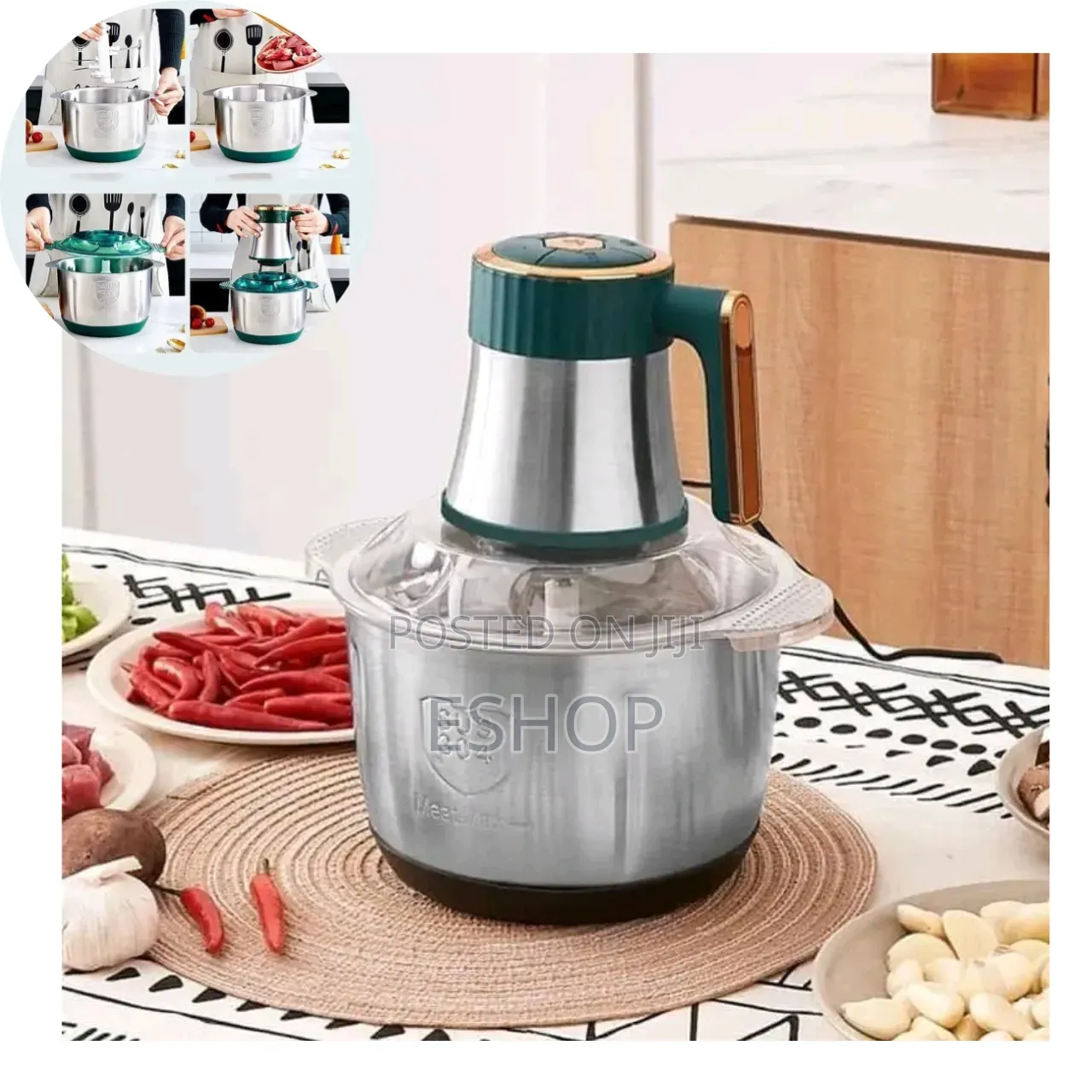 6 Sharp Blades and a Safety Fuse. It Is Ideal for Mincing Meat,