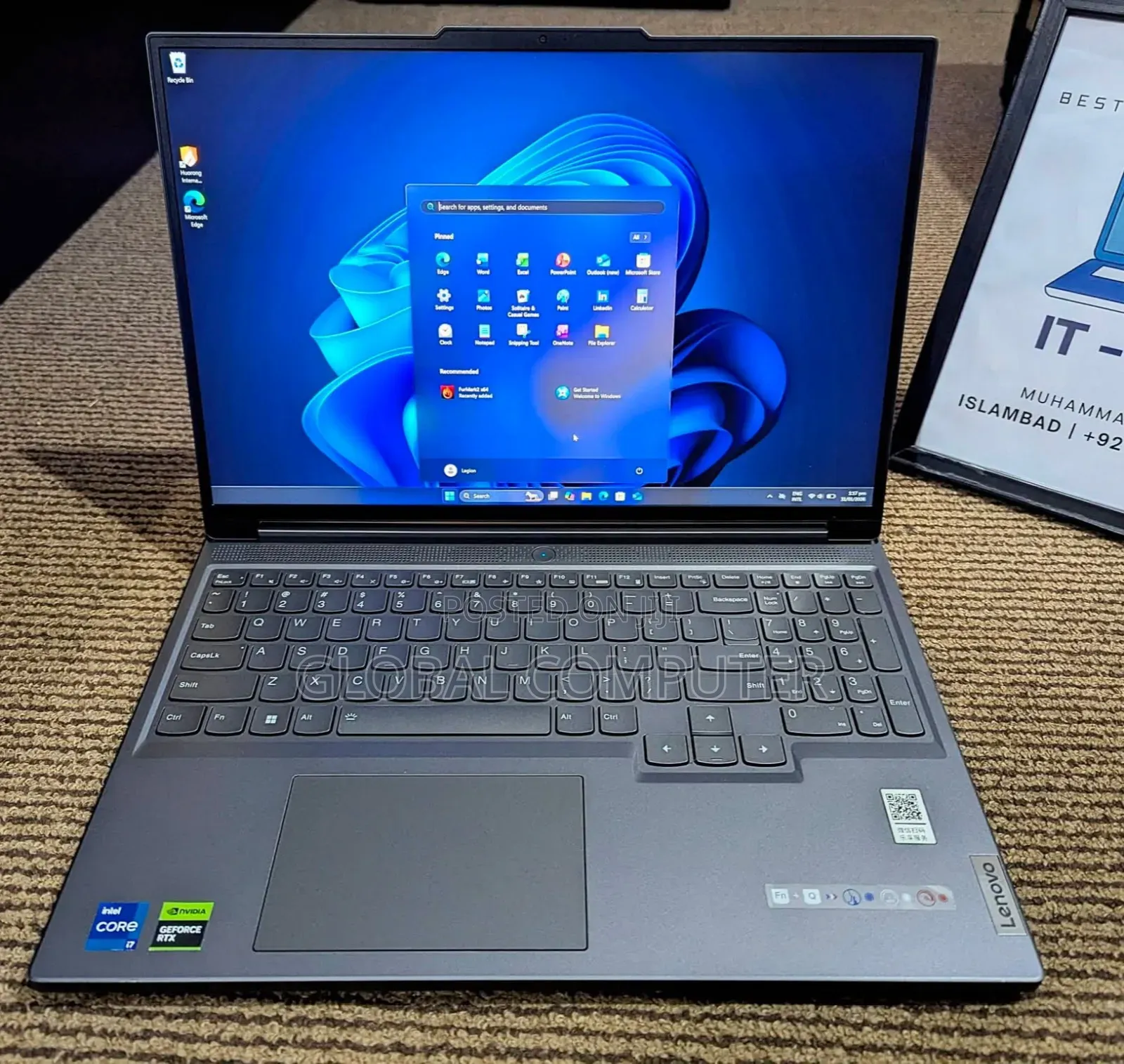 New Laptop Lenovo Legion 7 16GB Intel Core i7 SSD 1T