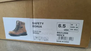 ሴፍቲ ጫማ Safety Shoes | Safety Behua | 8 Inche Browen