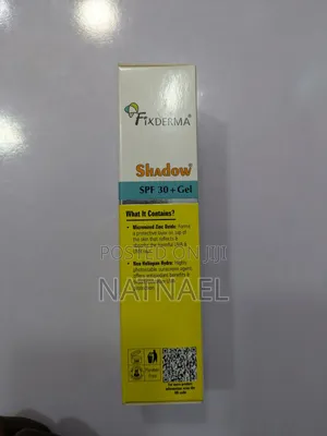 Shows Fixderma Shadow SPF 30+ Gel Sunscreen Boxes