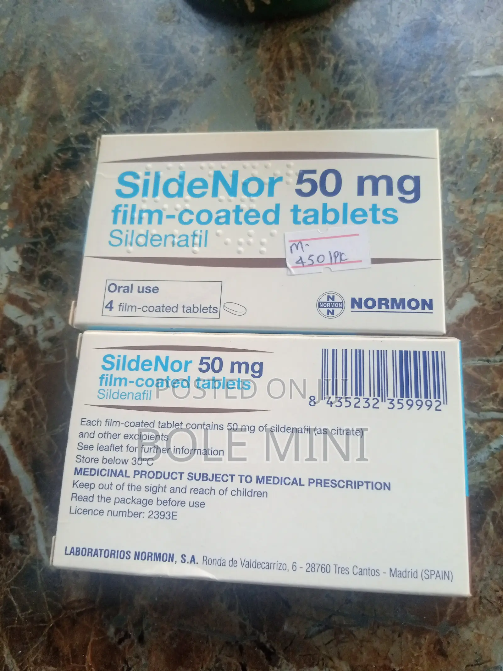 Tablets 50 Mg-Sildenor Spain