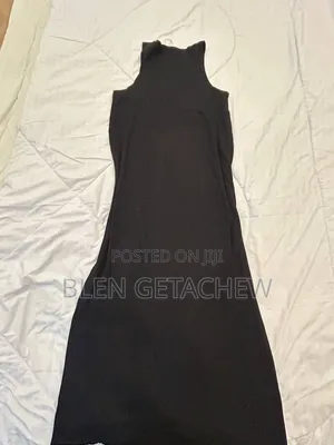 Black Knit Maxi Dress