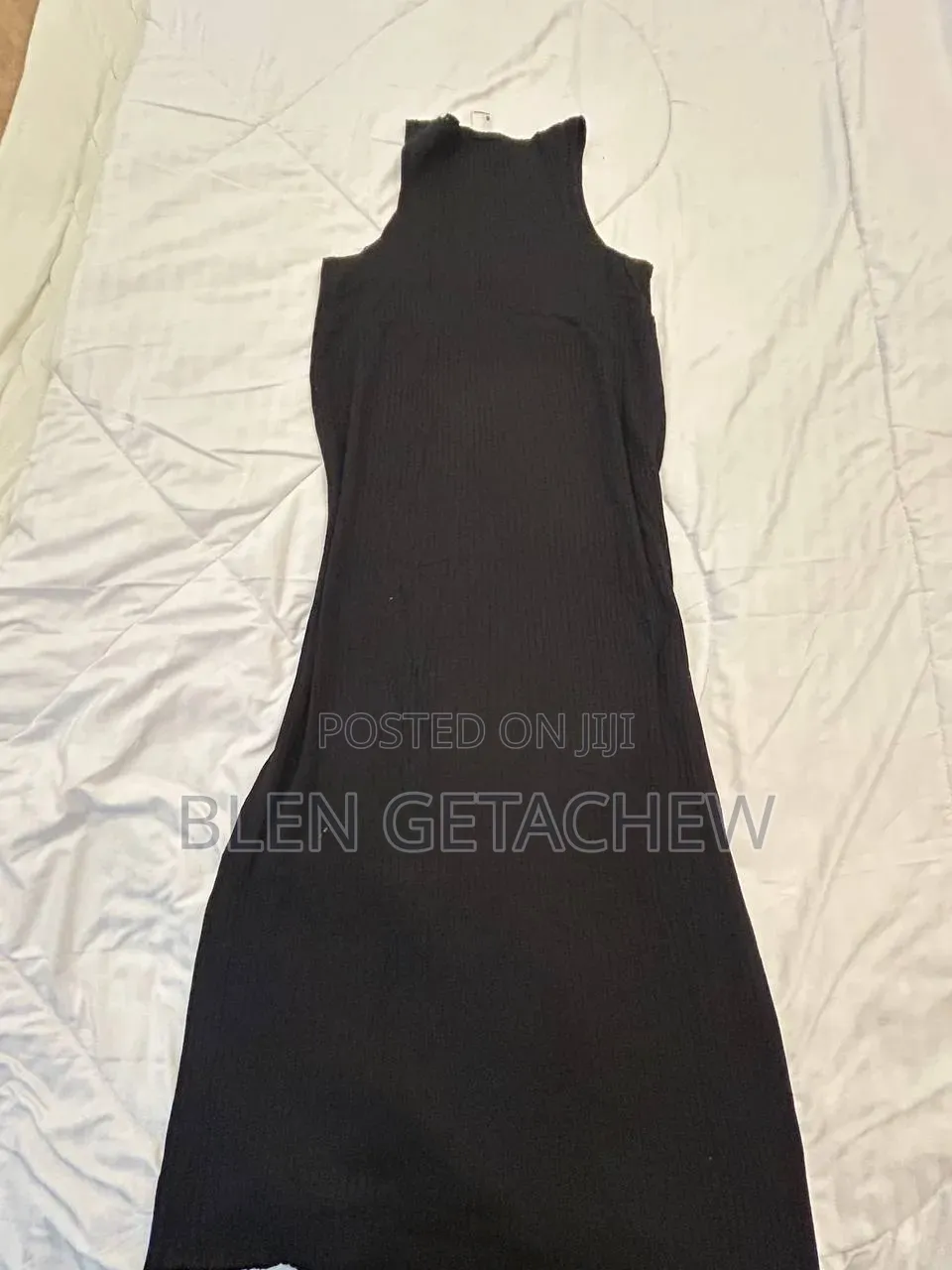 Black Knit Maxi Dress