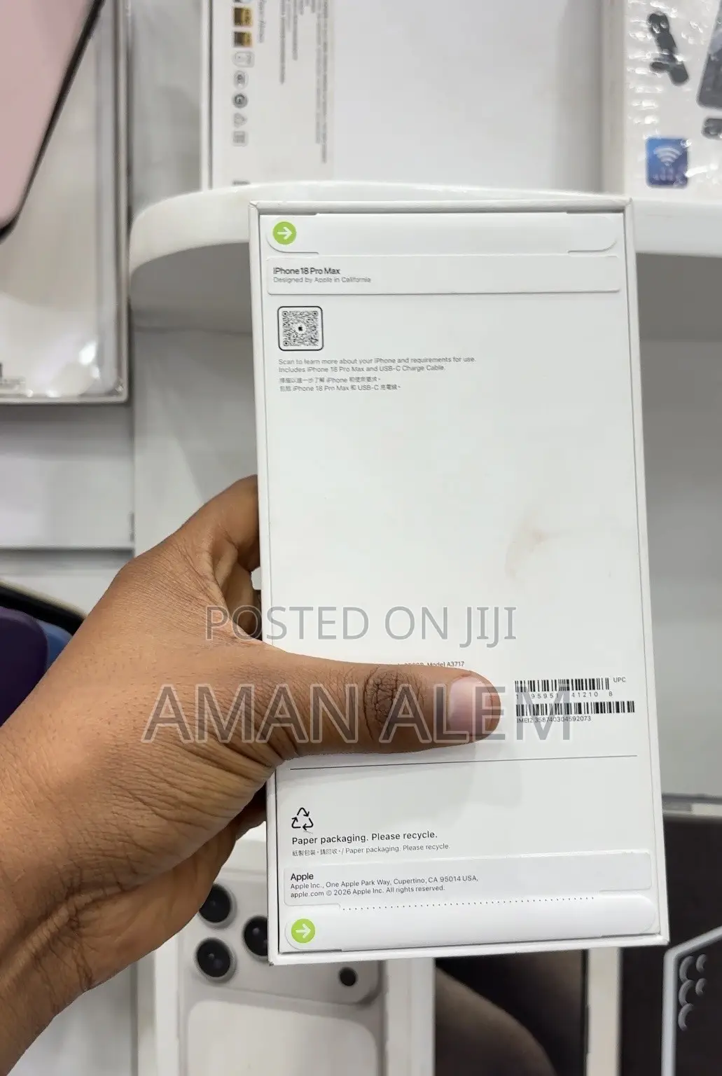 New Apple iPhone 18 Pro Max 256 GB Black