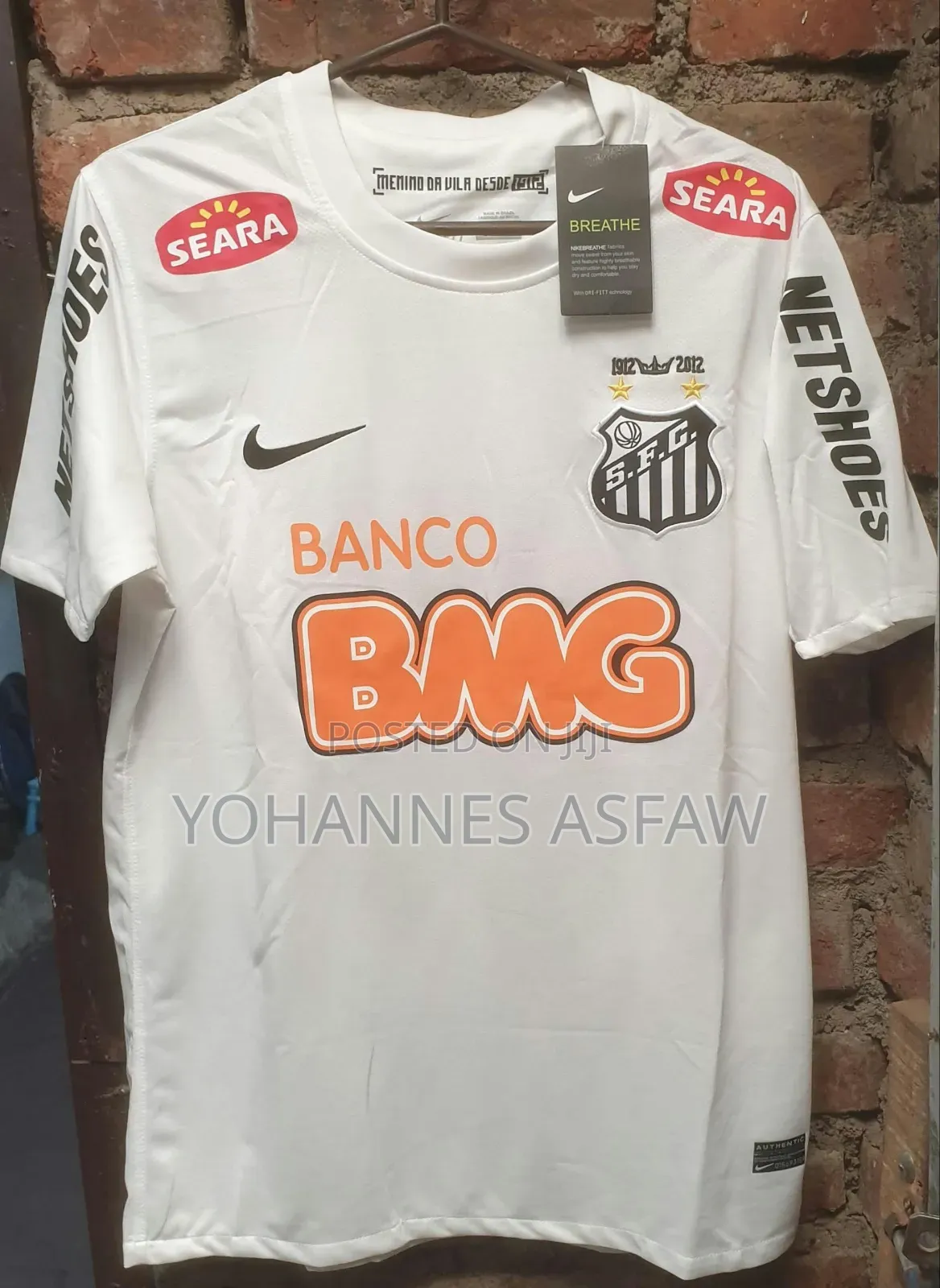 ​Santos FC Centenary 2012 Home Kit #11 Neymar Jr (Retro Jersey)