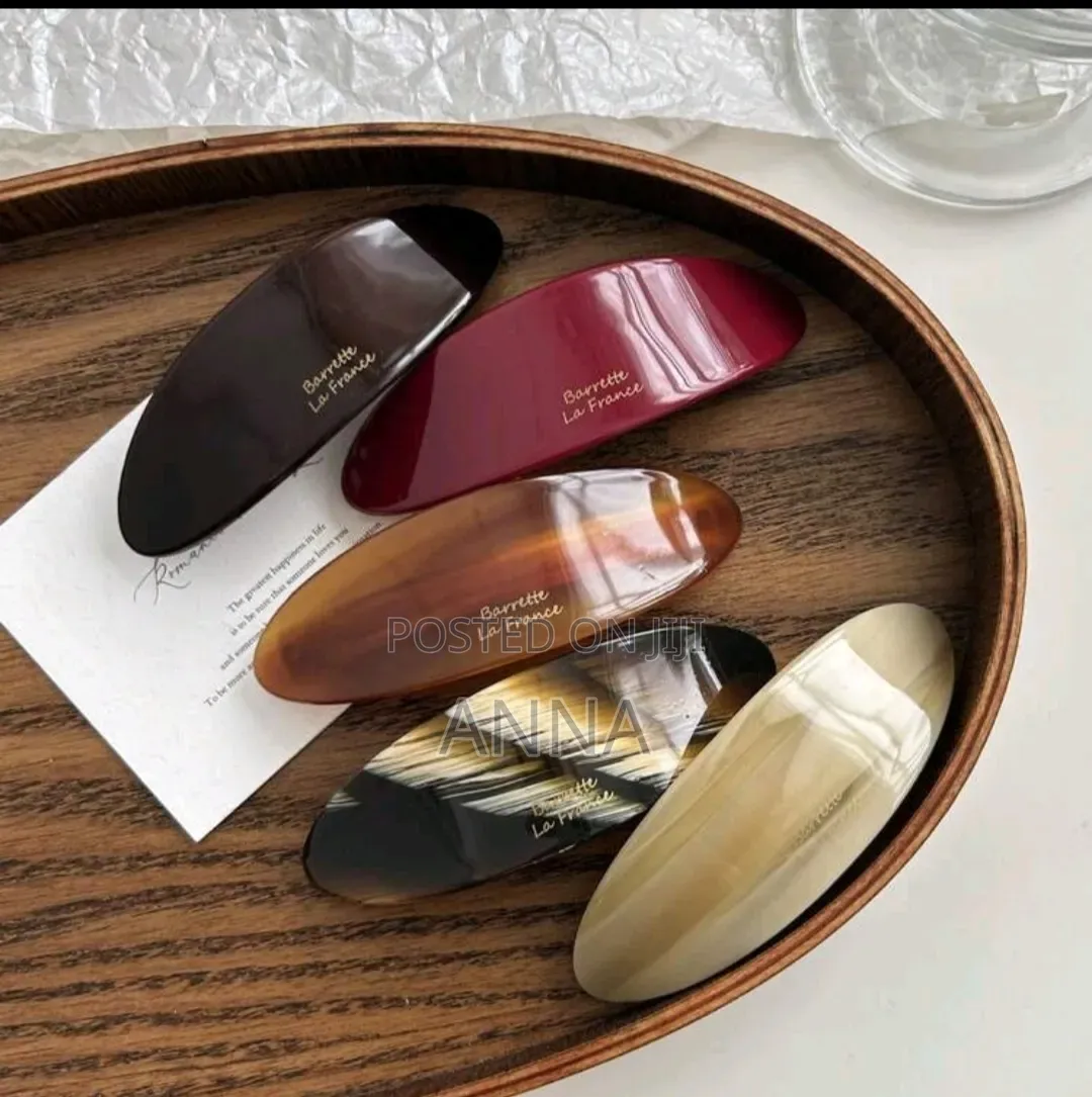 Flat Acrylic Hair Clip