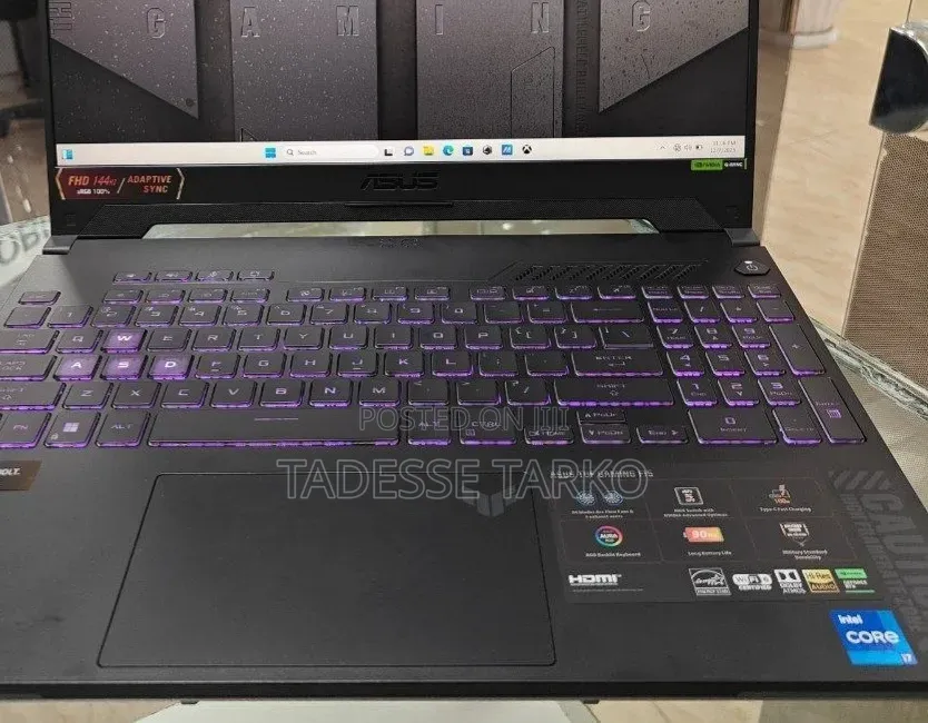 New Laptop Asus TUF Dash F15 16GB Intel Core i7 SSD 512GB