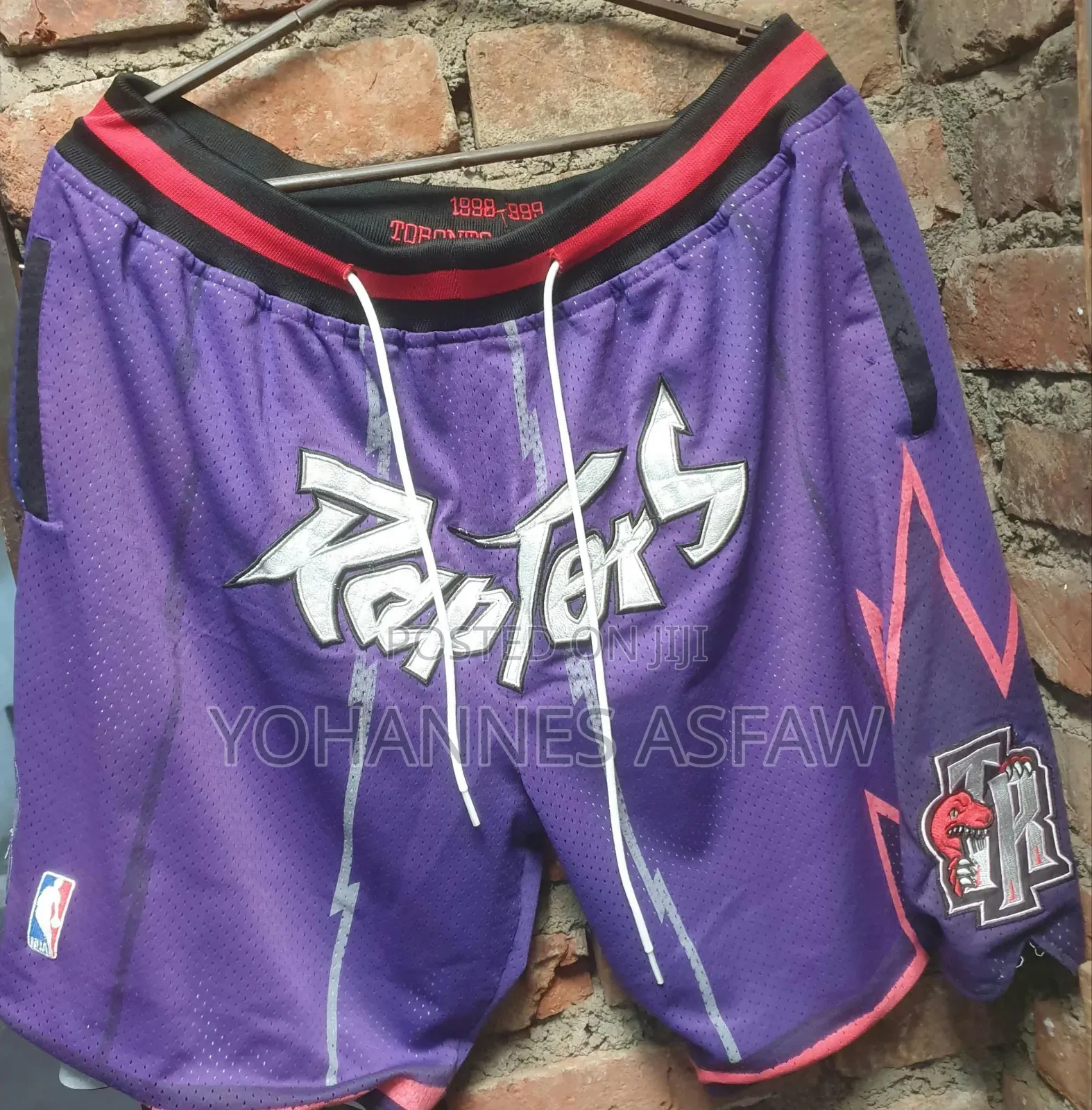 Toronto Raptors Just Don 1998–1999 Vintage Retro Basketball Shorts