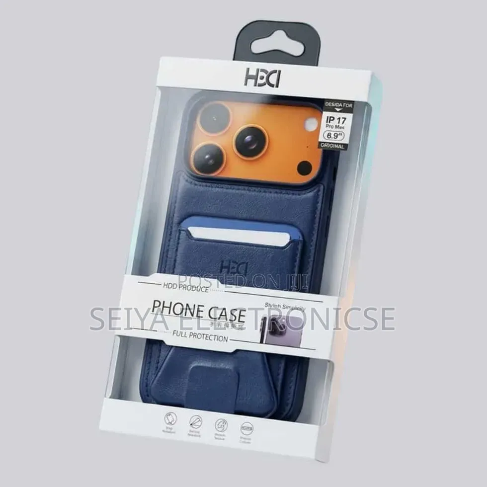 iPhone 2-in-1 Premium Leather MagSafe Wallet Case