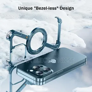 Z-Shape) Aluminum Metal Frameless MagSafe Phone Case With a 360-Degre