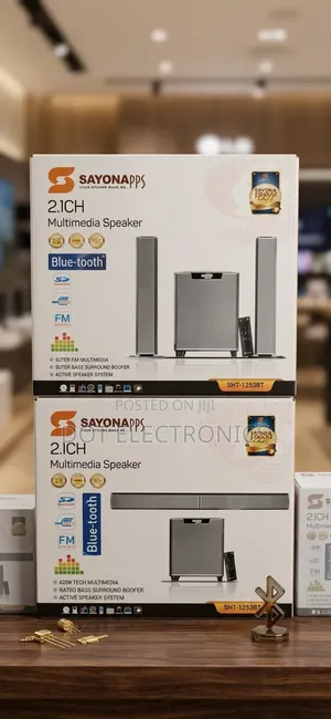 SAYONAPPS 2.1CH Multimedia Speaker With Bluetooth and FM Radio