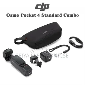DJI Osmo Pocket 4 Creator Combo 3-Axis Pocket Gimbal Camera.