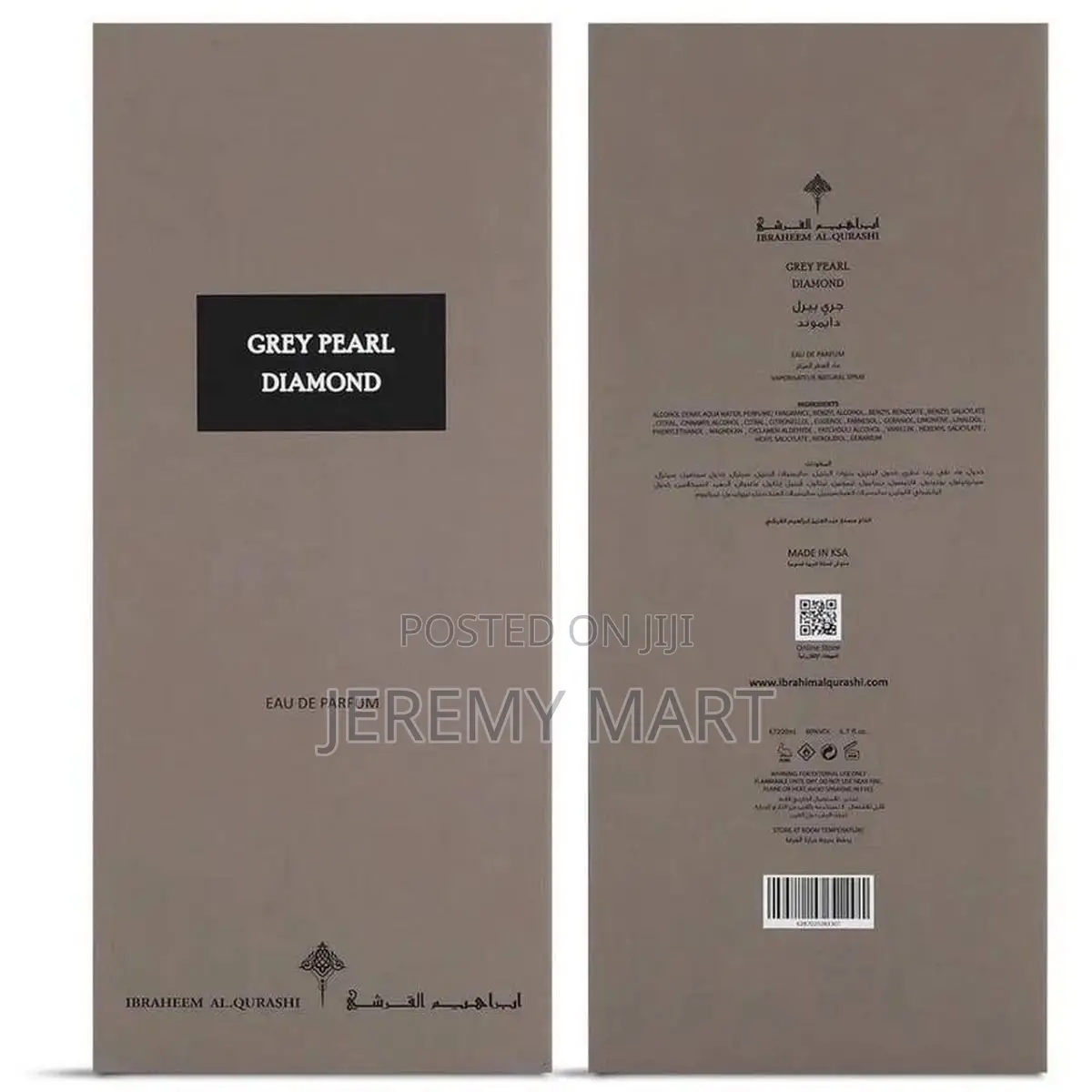 Ibraq Grey Pearl Diamond Unisex Perfume