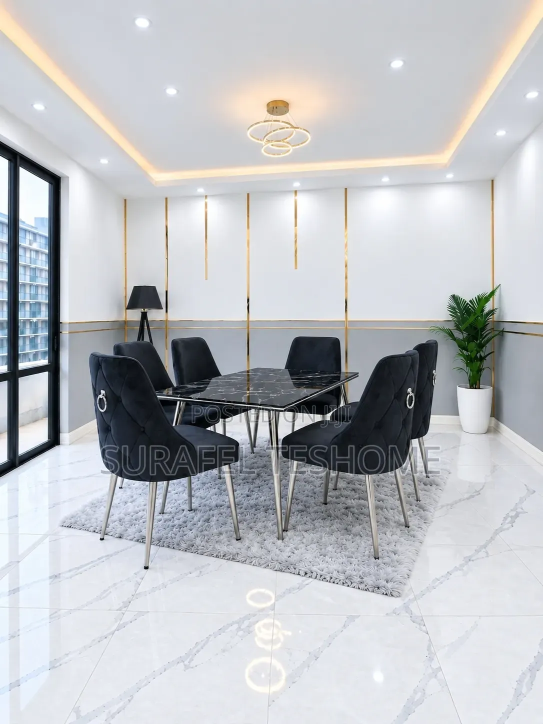 ቅንጦት የተላበሱ ዳይኒንግ ቴብሎች | Dining Set | በባለ 6 እና 4 መቀመጫ ወንበሮች | ለሽያጭ