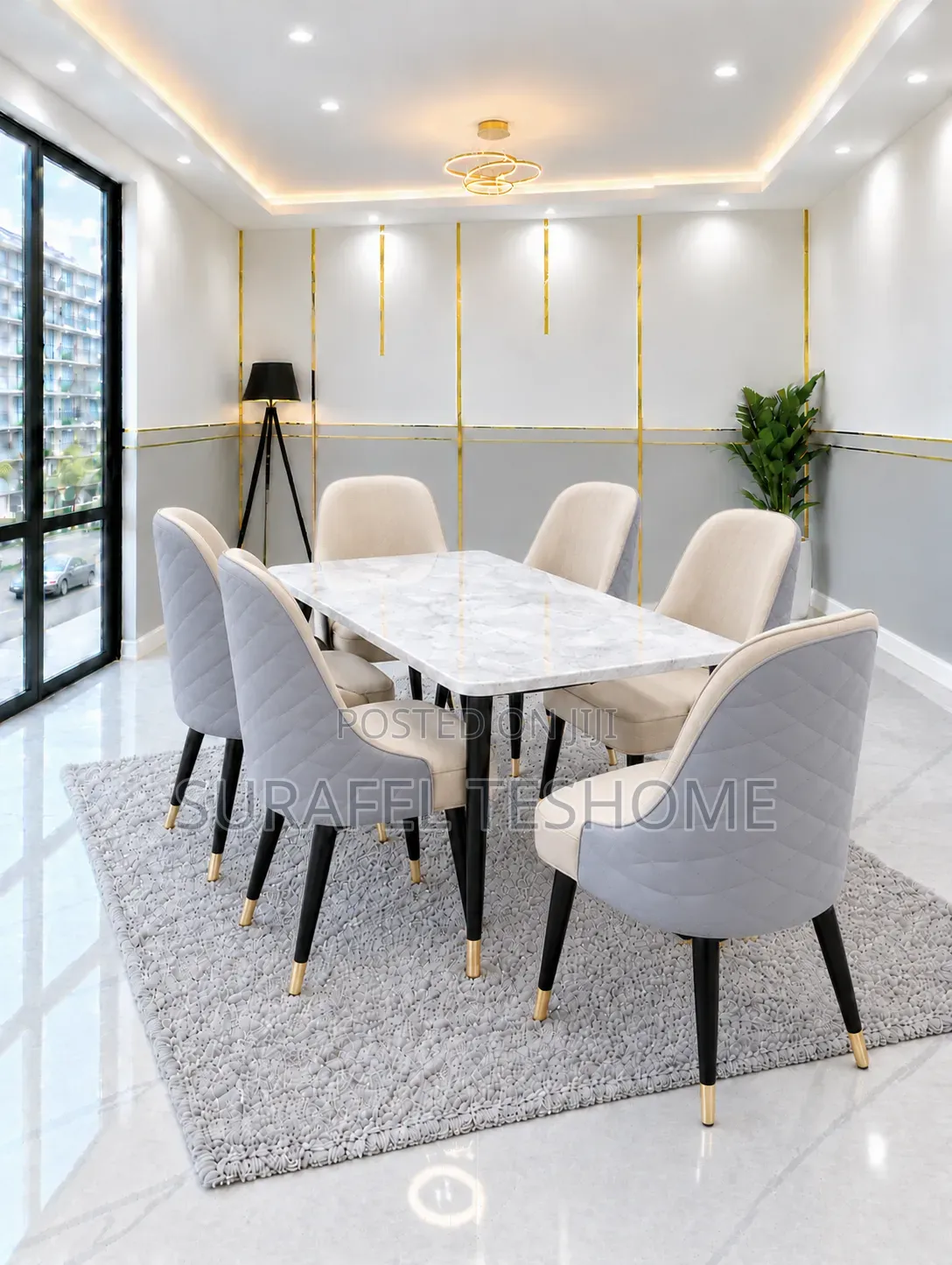 ቅንጦት የተላበሱ ዳይኒንግ ቴብሎች | Dining Set | በባለ 6 እና 4 መቀመጫ ወንበሮች | ለሽያጭ