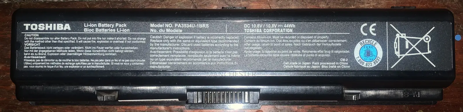 Original Toshiba Laptop Battery (PA3534U-1BRS)