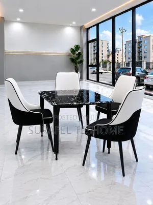 Premium Dining Set | Available 4–6 Chairs |የሚያምሩ የዳይኒንግ ቴብሎች