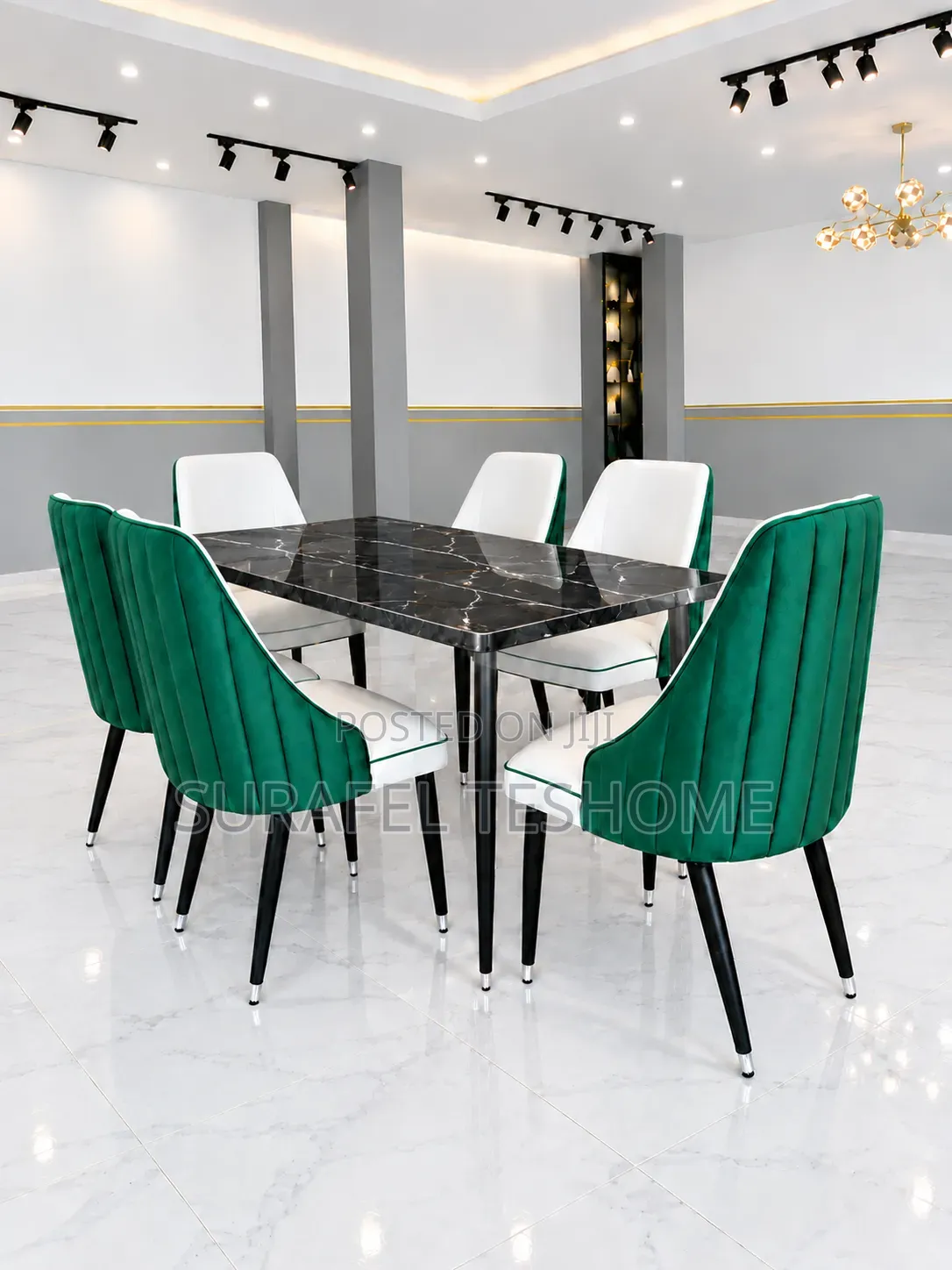 Premium Dining Set | Available 4–6 Chairs |የሚያምሩ የዳይኒንግ ቴብሎች