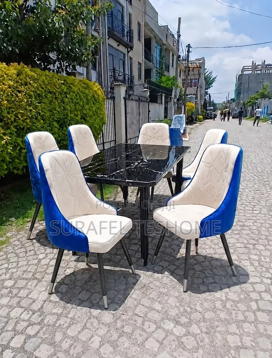 Premium Dining Set | Available 4–6 Chairs |የሚያምሩ የዳይኒንግ ቴብሎች