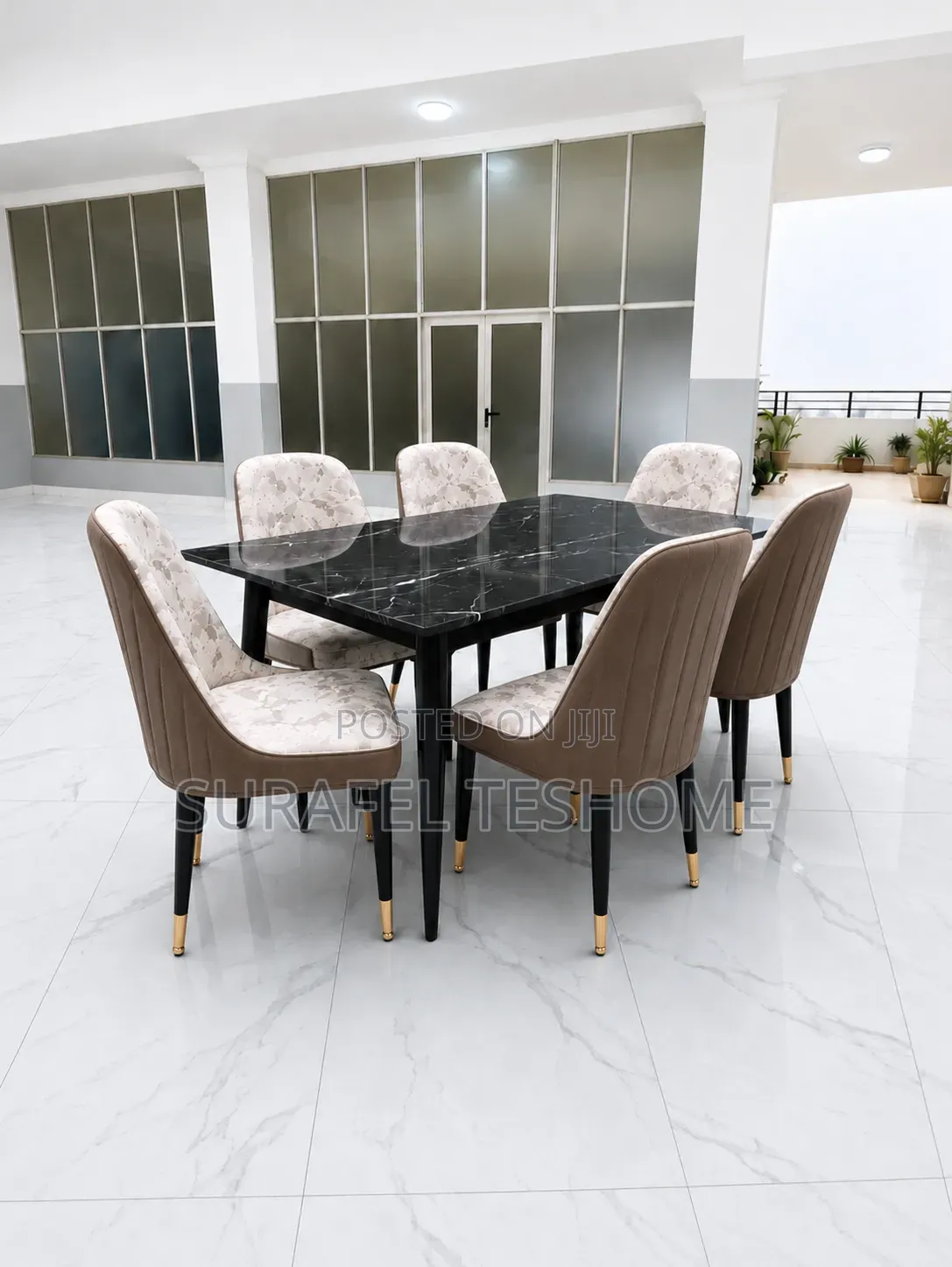 Premium Dining Set | Available 4–6 Chairs |የሚያምሩ የዳይኒንግ ቴብሎች