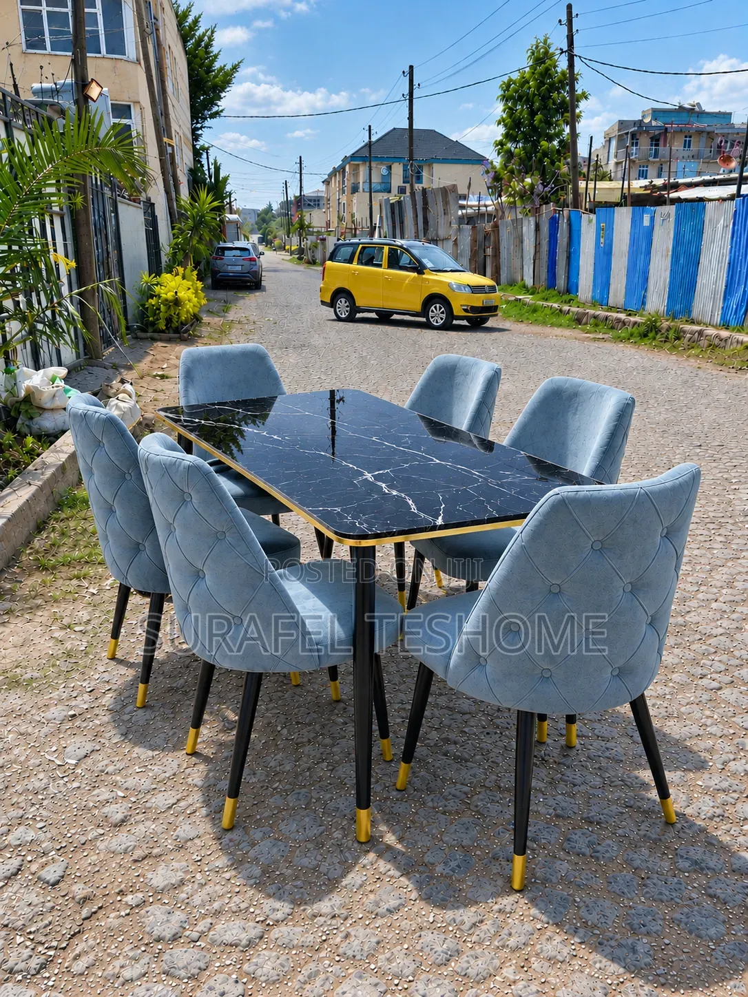 Premium Dining Set | Available 4–6 Chairs |የሚያምሩ የዳይኒንግ ቴብሎች