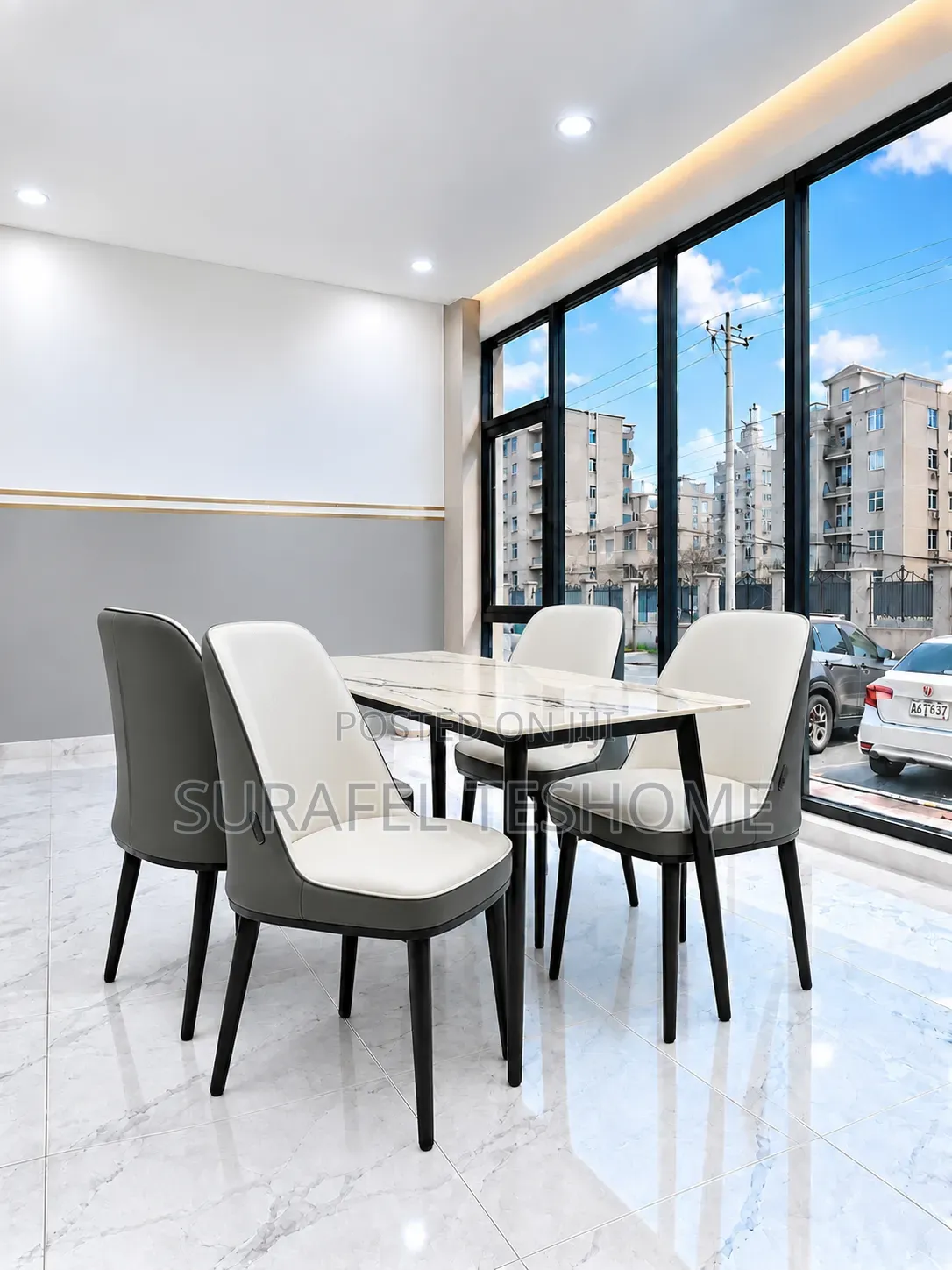 Premium Dining Set | Available 4–6 Chairs |የሚያምሩ የዳይኒንግ ቴብሎች