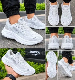Horka Bondi 9" White/Gray Unisex Fashion Sneaker Shoe