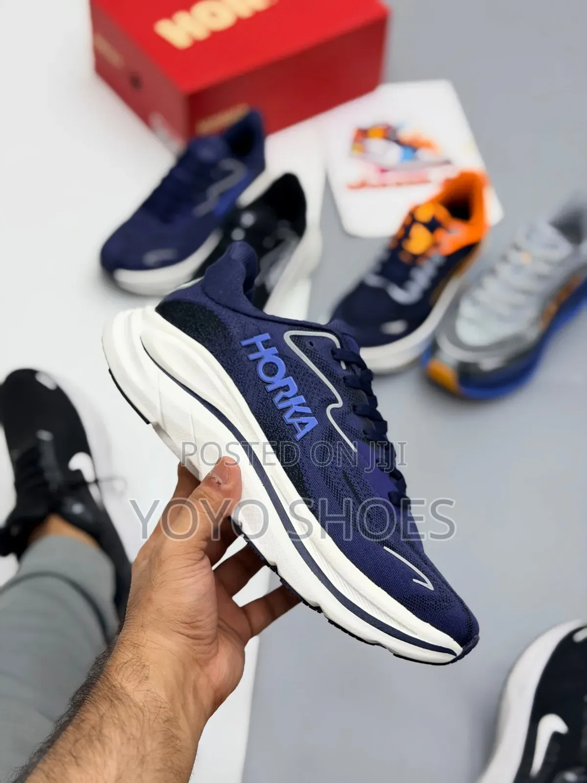 Horka Bondi 9" Blue/White Unisex Fashion Sneaker Shoe
