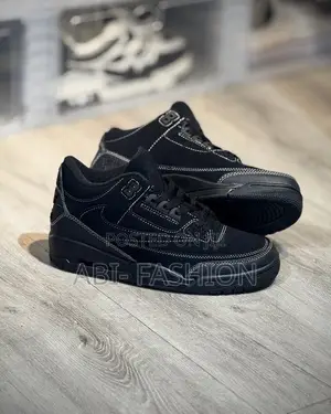 Air Jordan 3 Travis Black Cat —New Arrival — Sizes: 36, 37, 38, 39, 40