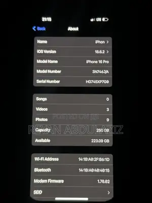 Apple iPhone 16 Pro 256 GB Gray