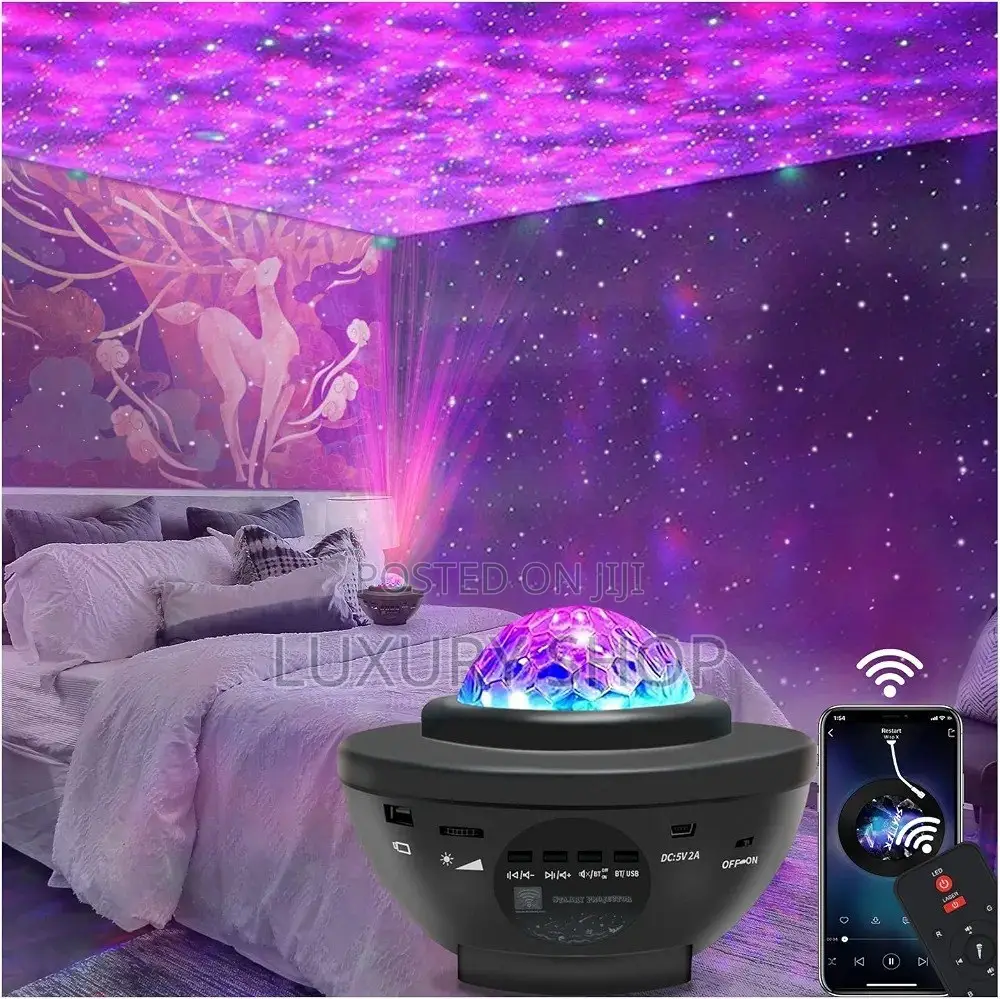 Sign LED Galaxy Projector Light ስፒከር በብሉቱዝ ዘፈን ማዳመጥ የሚያስችልዎት!