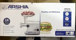 ARSHIA Meat Grinder – 3000W Max Power, Stainless Steel Tray 14 Months