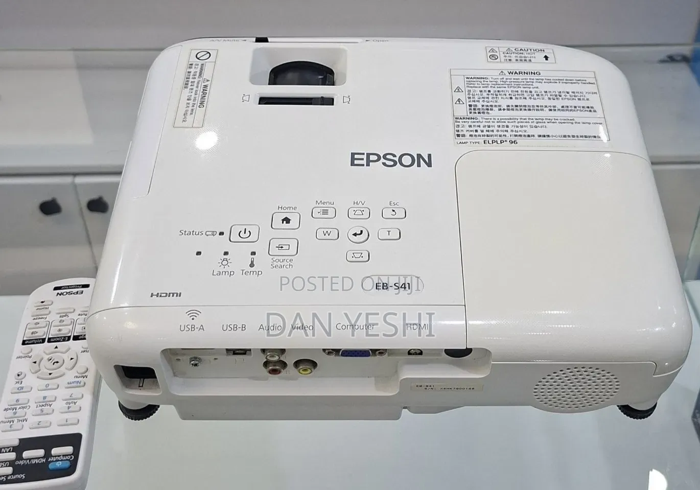 Epson Projector 
 
Model Name: EB-S41
  Has Bag and Remote