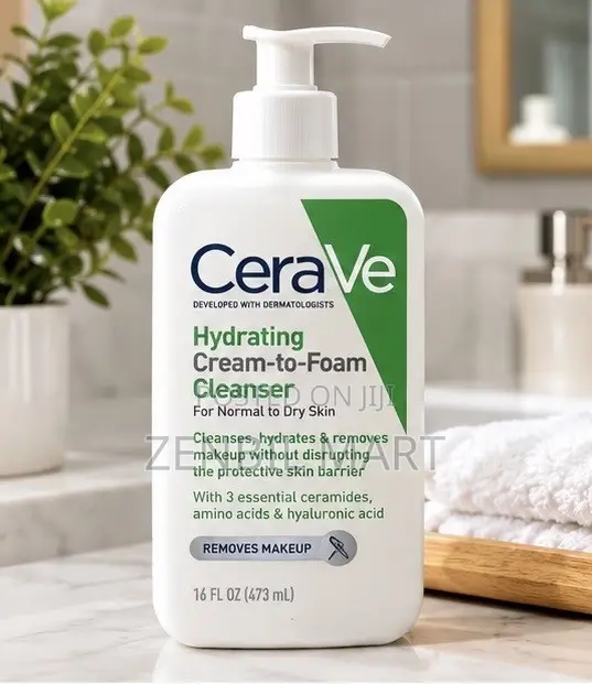 CeraVe Hydrating Cream-to-Foam Cleanser