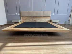 Simplistic 1.50 Meter Bed Made of Australian Wood. አልጋ