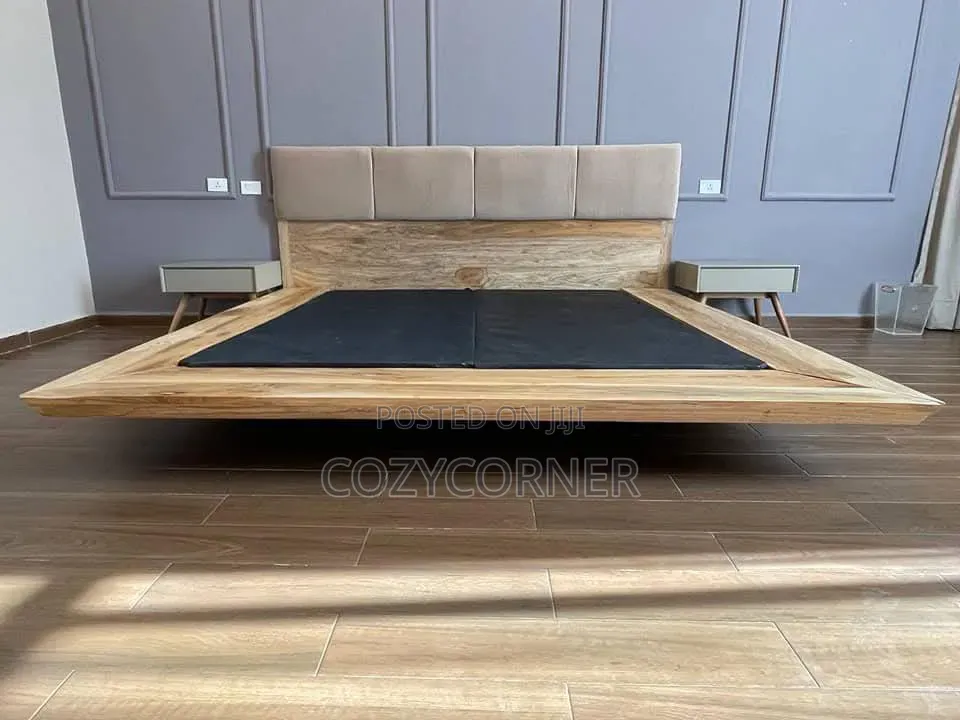 Simplistic 1.50 Meter Bed Made of Australian Wood. አልጋ
