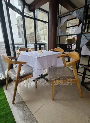 Order Premium Quality 4 Seaters Dining Table Made of Solid Wood. የዋንዛ