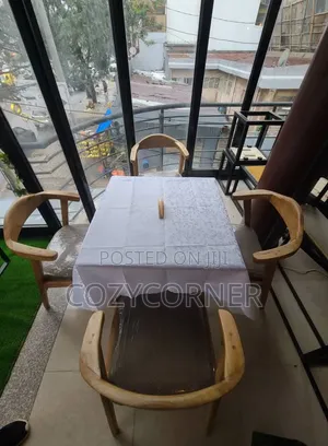 Order Premium Quality 4 Seaters Dining Table Made of Solid Wood. የዋንዛ