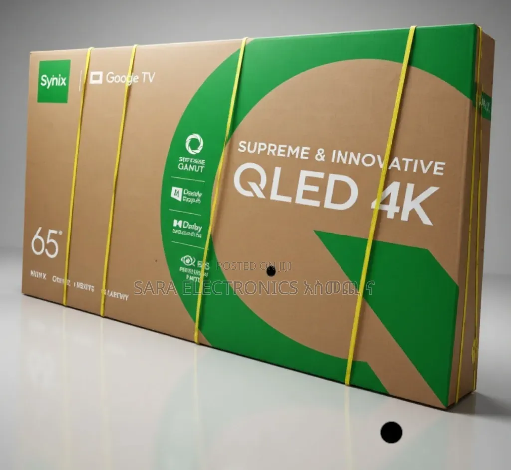 Syinix 65" Qled 4k Smart TV ▧new 2026 ▧free Delivery ▧10-Year Garranty