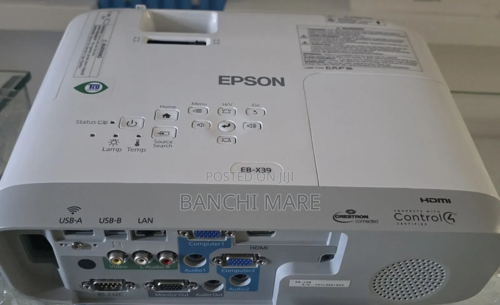 EPSON Projector 
Model Name: EB-x39
Hardware
