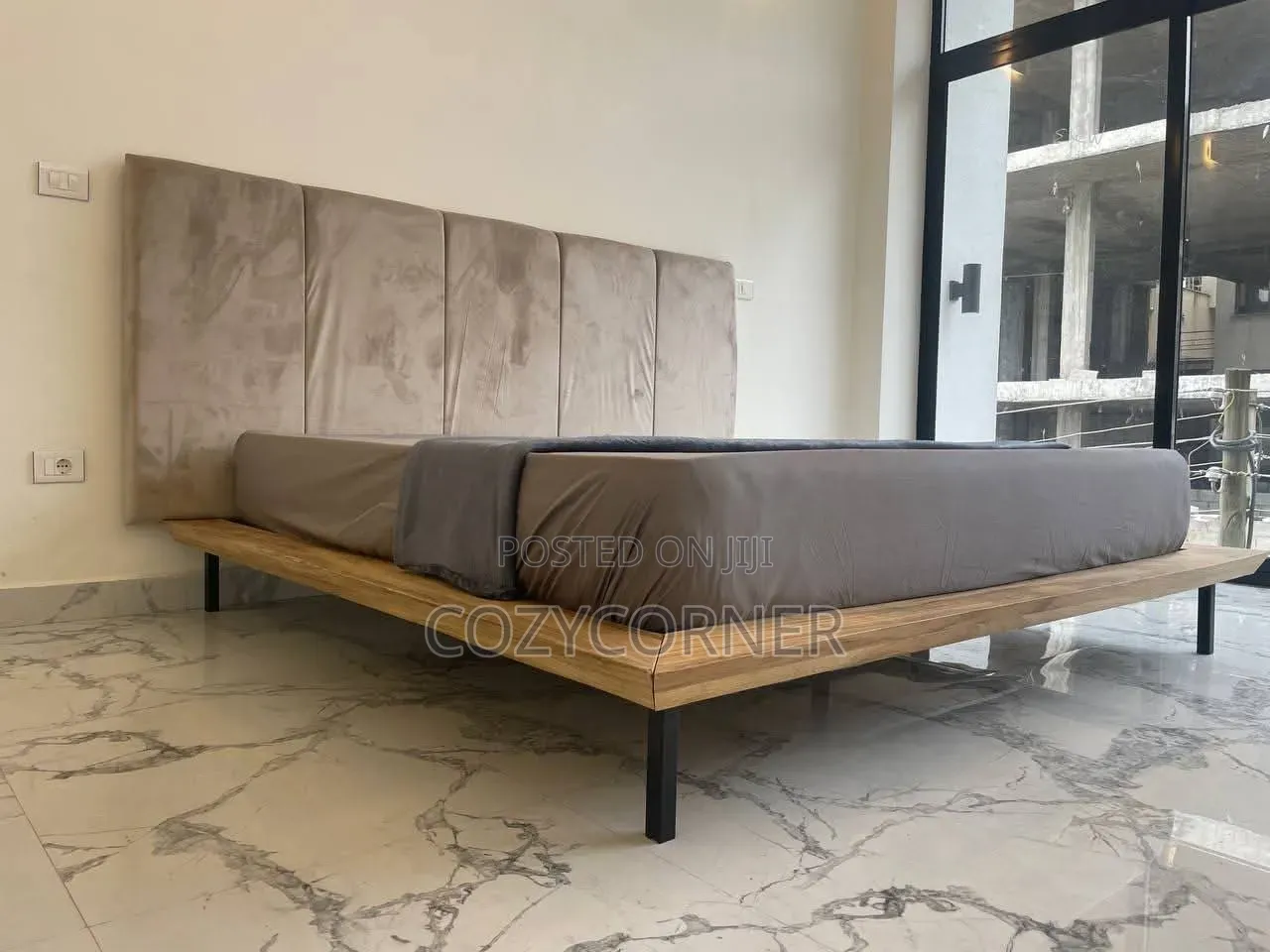 Simplified 1.50 Meter Bed Made of Australian Wood With Decent Price.