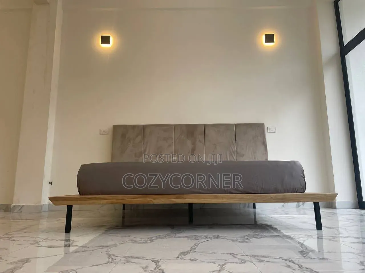 Simplified 1.50 Meter Bed Made of Australian Wood With Decent Price.