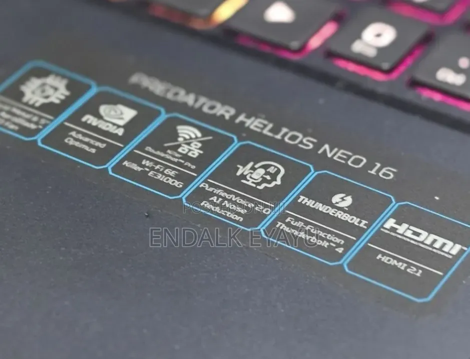 New Laptop Acer Predator Helios Neo 16 16GB Intel Core i9 SSD 1T